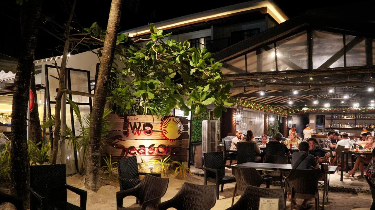 长滩岛登岛指南福朋喜来登酒店旅行体验 Two Seasons披萨