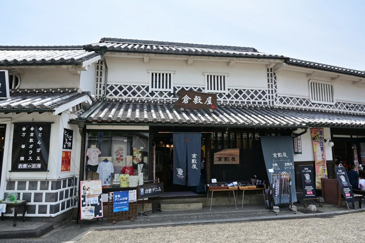 冈山仓敷美观地区乘船游览美丽街道 街景三