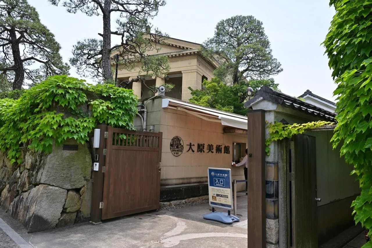 冈山仓敷美观地区乘船游览美丽街道 沿途建筑