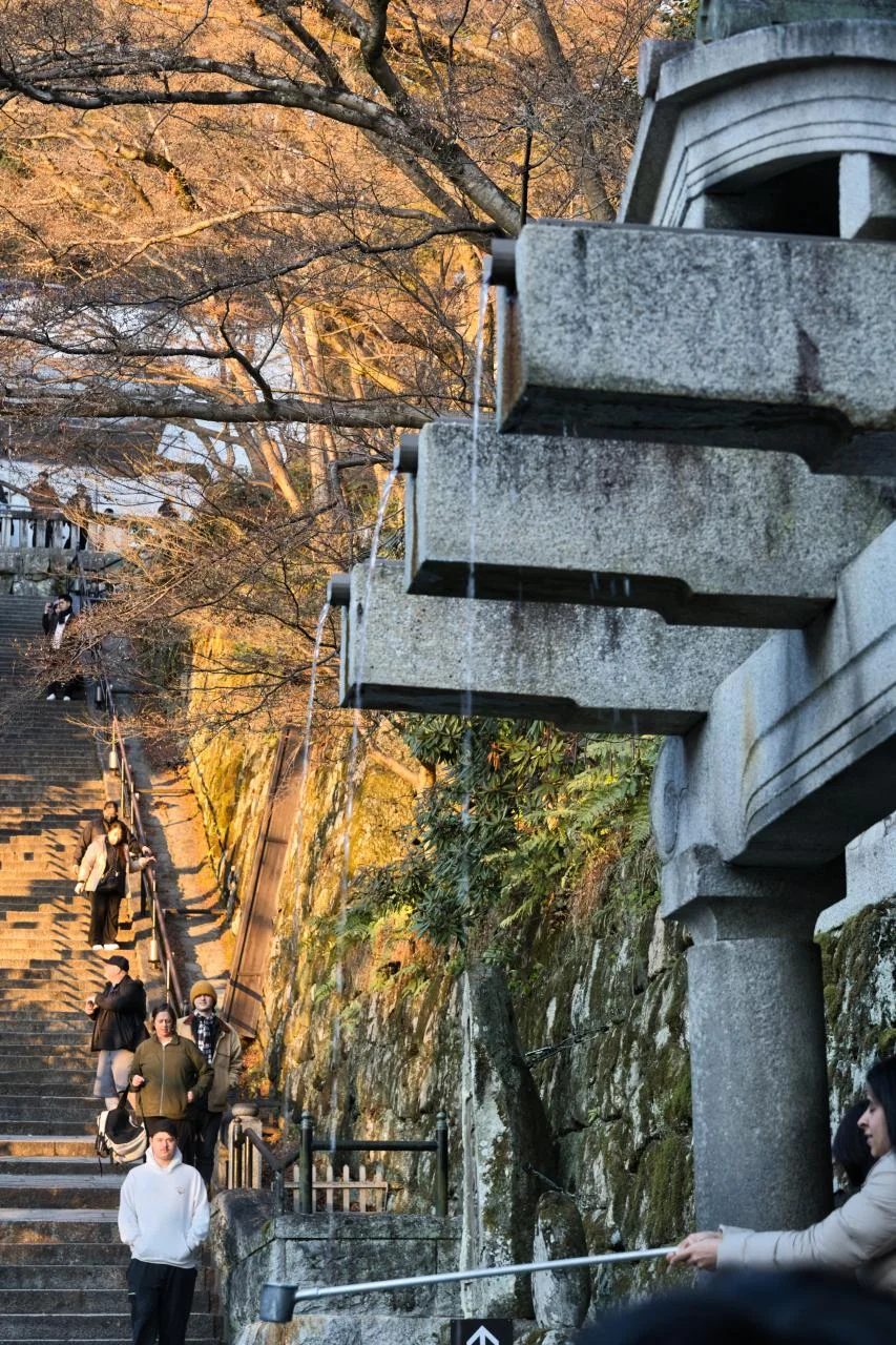겨울 교토 여행 후시미이나리, 기요미즈테라 본당 풍경