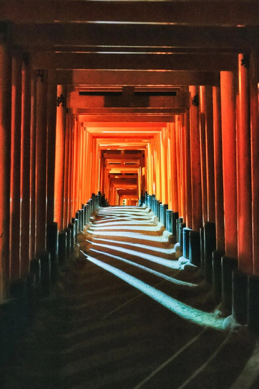 겨울 교토 여행 후시미이나리, 기요미즈테라 야간 여우 신상