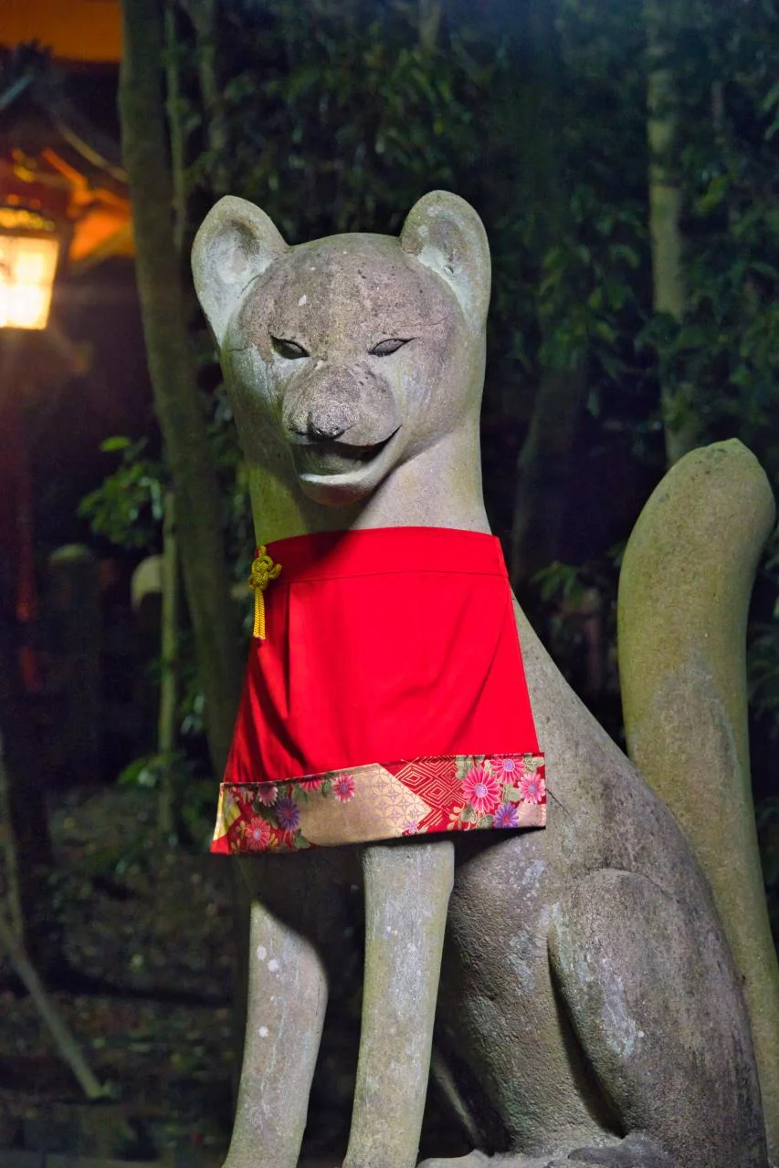 겨울 교토 여행 후시미이나리, 기요미즈테라 야간 전경