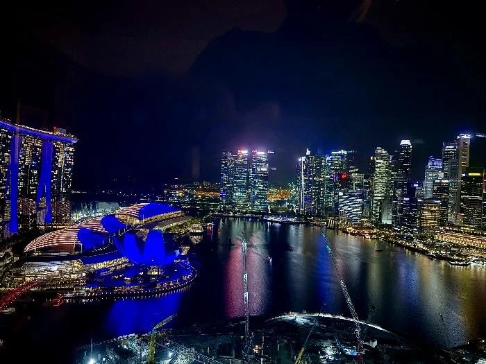 新加坡丽思卡尔顿美年酒店行政酒廊入住体验 夜景