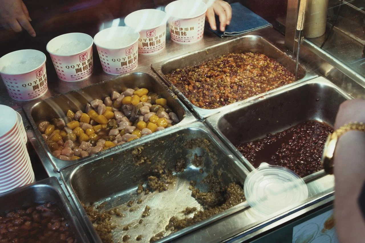 บัวลอยเผือกเย็นใส่บัวลอยอุ่น