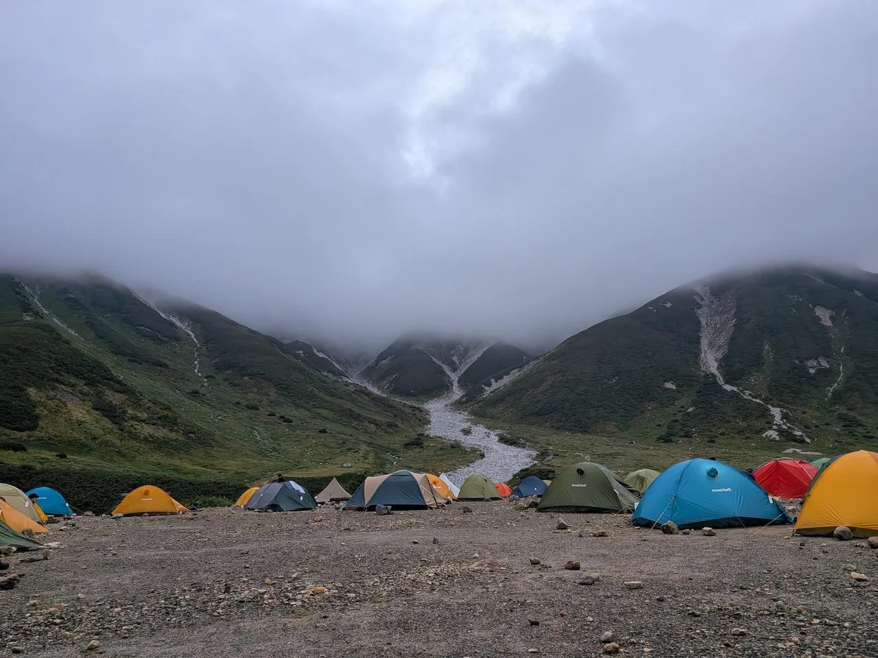 富山・立山アルペンルート雷鳥沢キャンプ場体験記 夕焼け空